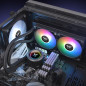 Thermaltake TT TH240 ARGB Processore Raffreddatore di liquidi tutto in uno 12 cm Nero 1 pz