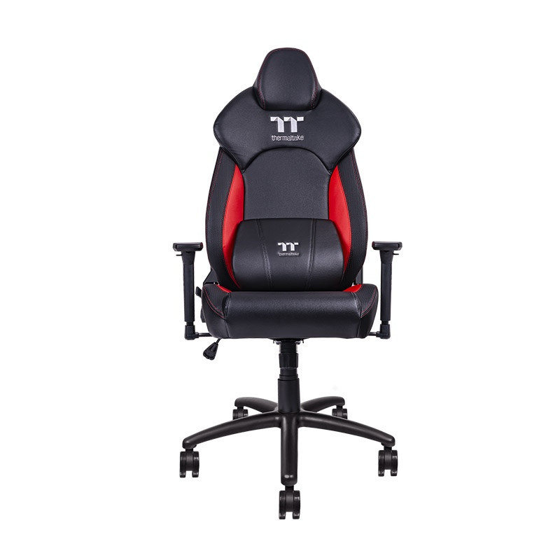 Thermaltake GGC-VCO-BRLWDS-01 sedia per videogioco Poltrona per gaming Seduta imbottita Nero, Rosso