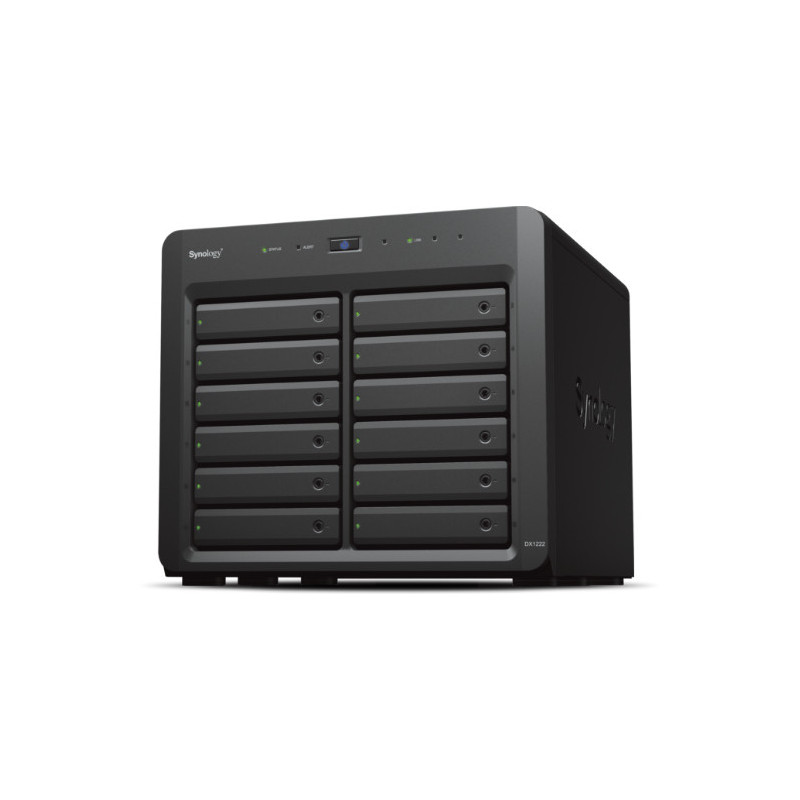 Synology DX1222 contenitore di unità di archiviazione Box esterno HDD/SSD Nero 2.5/3.5"