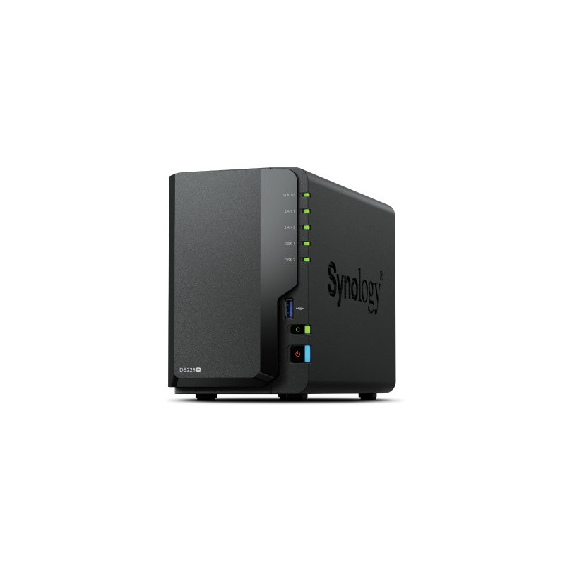 Synology DS225+ 2 Bay NAS Desktop Intel® Celeron® J4125 2 GB DDR4 Synology DSM Nero