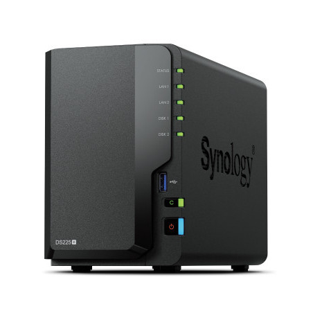Synology DS225+ 2 Bay NAS Desktop Intel® Celeron® J4125 2 GB DDR4 Synology DSM Nero