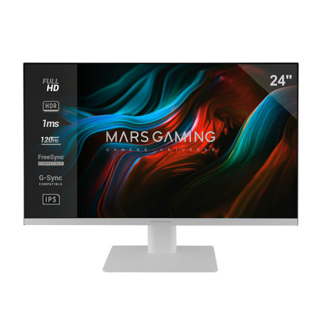 Mars Gaming MV-24 Monitor PC 61 cm (24") 1920 x 1080 Pixel Full HD LED Bianco