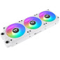 Thermaltake CL-F194-PL12SW-A sistema di raffreddamento per computer Case per computer Ventilatore 12 cm Bianco 3 pz