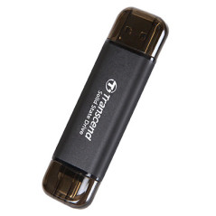 Transcend ESD310C Tecnologia Thunderbolt 512 GB Da USB tipo A a USB tipo C USB 3.2 Gen 2x2 Nero