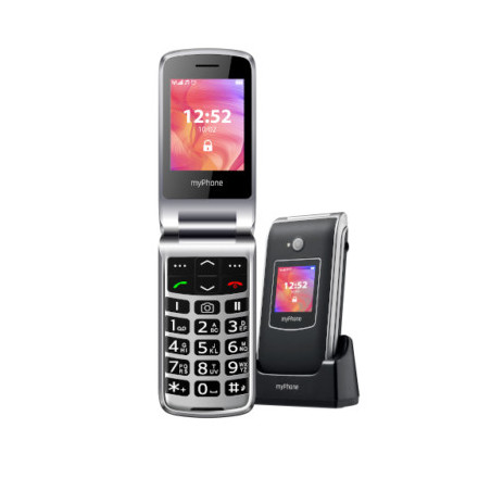 myPhone Rumba 2 6,1 cm (2.4") Nero, Argento Telefono per anziani