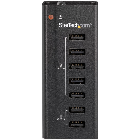 StarTech.com Stazione Ricarica a 7 porte USB con 5x Porte 1A e 2x Porte 2A