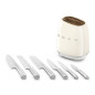 Smeg Ceppo con coltelli 50's Style - Panna LUCIDO - KBSF02CR Smeg Ceppo con coltelli 50's Style - Panna LUCIDO - KBSF02CR