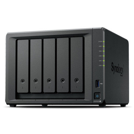 Synology DiskStation DS1525+ server NAS e di archiviazione Ryzen Embedded V1500B 8 GB DDR4 0 TB Nero