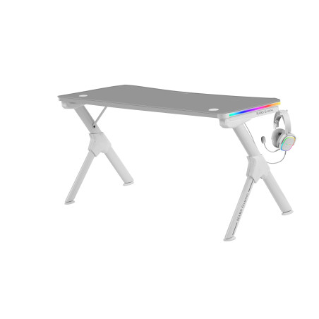 Mars Gaming MGD140RGBW scrivania per computer Grigio, Bianco