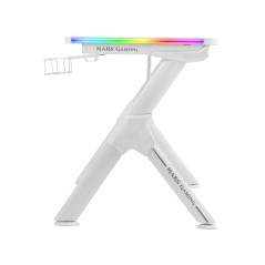 Mars Gaming MGD140RGBW scrivania per computer Grigio, Bianco