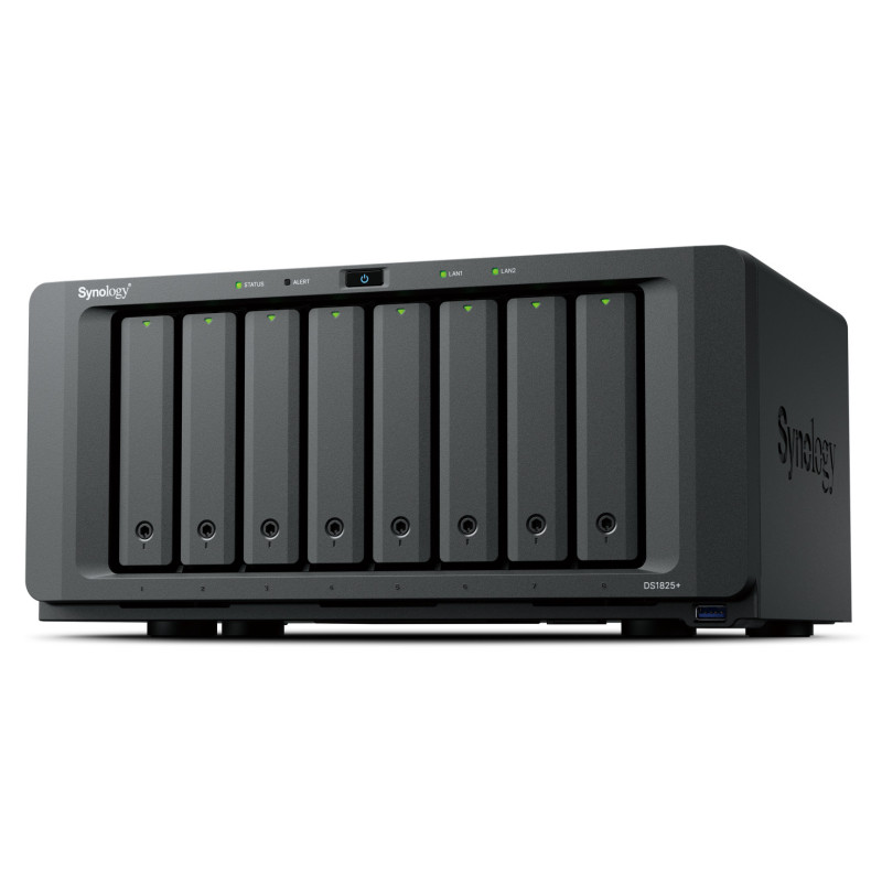 Synology DiskStation DS1825+ server NAS e di archiviazione Ryzen Embedded V1500B 8 GB DDR4 0 TB Nero