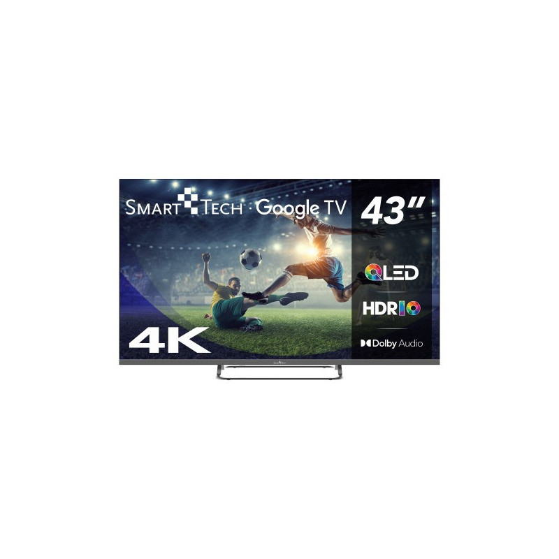 Smart-Tech 43QG02V TV 109,2 cm (43") 4K Ultra HD Smart TV Wi-Fi Grigio 280 cd/m²