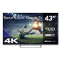 Smart-Tech 43QG02V TV 109,2 cm (43") 4K Ultra HD Smart TV Wi-Fi Grigio 280 cd/m²