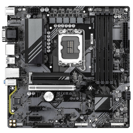 GIGABYTE B760M DS3H GEN5 Scheda Madre – Supporta CPU Intel Core 14ª generazione, VRM digitale a 6+2+1 fasi, fino a 5600 MHz