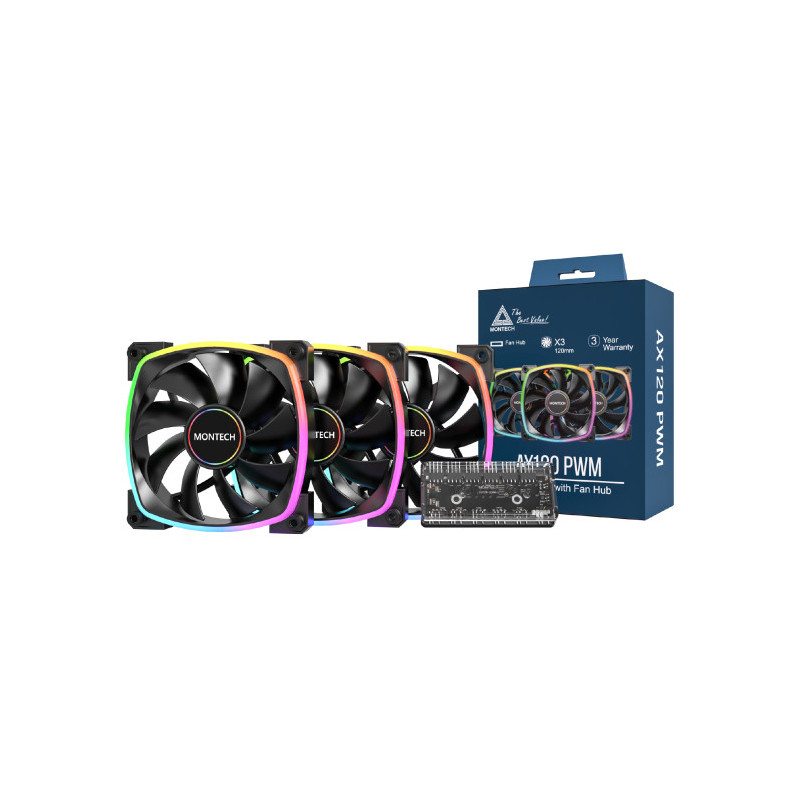 Montech AX120 3 IN 1 Modulo ventilatore Montech AX120 3 IN 1 Modulo ventilatore
