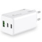 MediaRange MRMA123 Caricabatterie per dispositivi mobili Computer portatile, Smartphone, Tablet Bianco AC Ricarica rapida