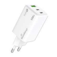 MediaRange MRMA123 Caricabatterie per dispositivi mobili Computer portatile, Smartphone, Tablet Bianco AC Ricarica rapida