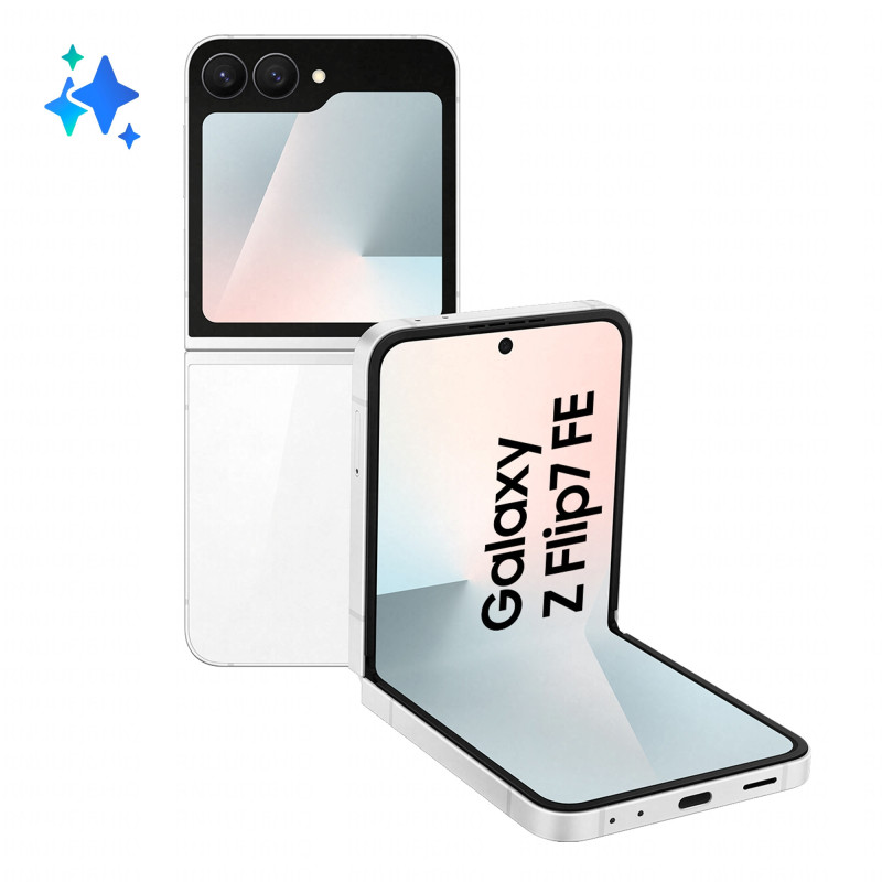 Samsung Galaxy Z Flip7 FE Smartphone AI, RAM 8GB, 128GB, Display 3,4" Super AMOLED/6,7" Dynamic AMOLED 2X, Fotocamera 50MP,