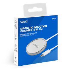 Savio LA-11 Caricabatterie per dispositivi mobili Telefono cellulare, Universale Bianco dC Carica wireless Interno