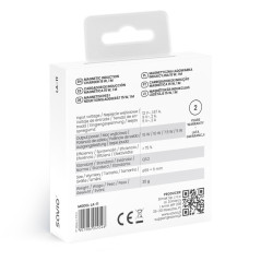 Savio LA-11 Caricabatterie per dispositivi mobili Telefono cellulare, Universale Bianco dC Carica wireless Interno