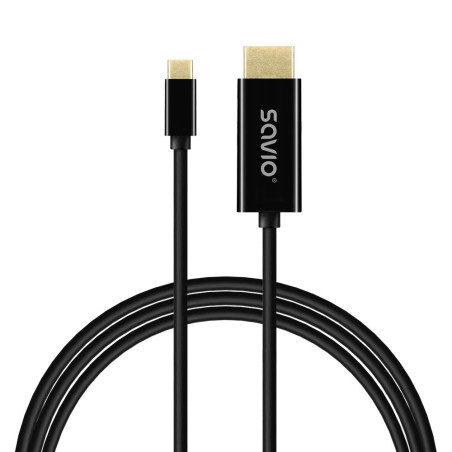 Savio CL-191 cavo USB 2 m USB C Nero