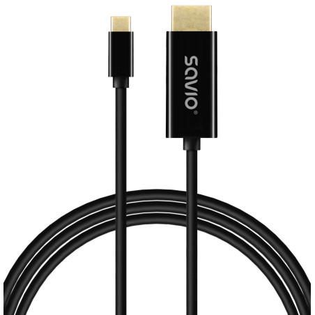 Savio Cl-190 cavo USB 1 m USB C Nero