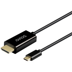 Savio Cl-190 cavo USB 1 m USB C Nero