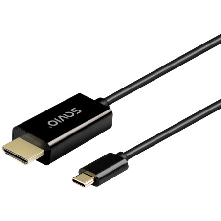 Savio Cl-190 cavo USB 1 m USB C Nero