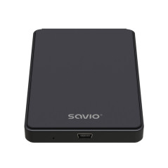 Savio SAVAK-73 contenitore di unità di archiviazione Box esterno HDD/SSD Nero 2.5"