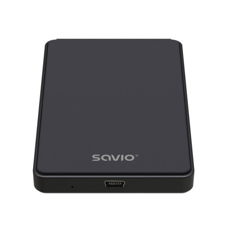 Savio SAVAK-73 contenitore di unità di archiviazione Box esterno HDD/SSD Nero 2.5"