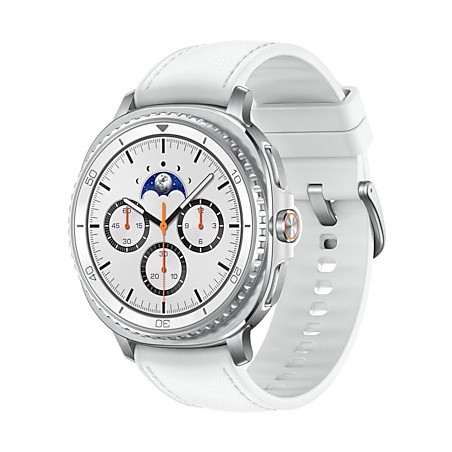 Samsung Galaxy Watch 8 Classic 3,3 cm (1.3") AMOLED 46 mm Digitale 438 x 438 Pixel Touch screen Argento Wi-Fi GPS (satellitare)