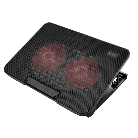 Savio COS-02 base di raffreddamento per laptop 43,9 cm (17.3") Nero