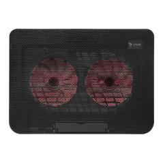 Savio COS-02 base di raffreddamento per laptop 43,9 cm (17.3") Nero
