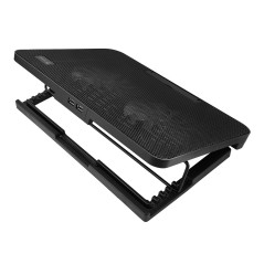 Savio COS-02 base di raffreddamento per laptop 43,9 cm (17.3") Nero
