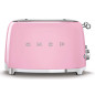 Smeg Tostapane 50's Style – Rosa LUCIDO 4x4 – TSF03PKEU
