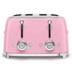 Smeg Tostapane 50's Style – Rosa LUCIDO 4x4 – TSF03PKEU