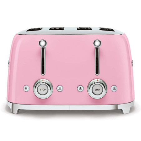 Smeg Tostapane 50's Style – Rosa LUCIDO 4x4 – TSF03PKEU