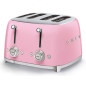 Smeg Tostapane 50's Style – Rosa LUCIDO 4x4 – TSF03PKEU