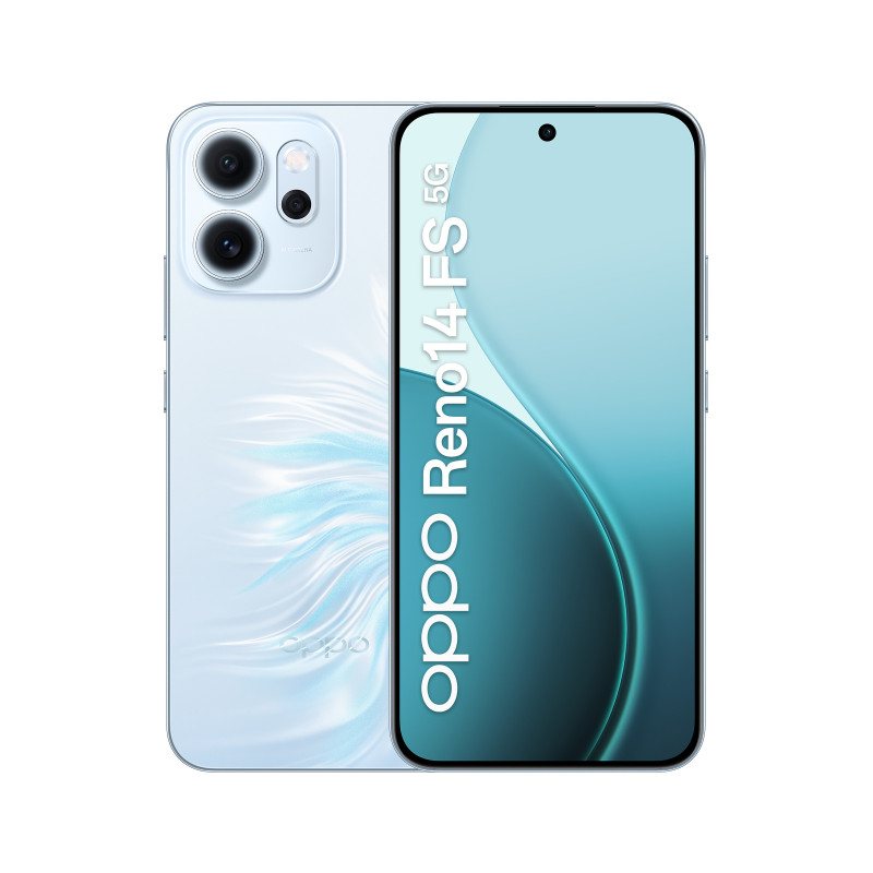 OPPO Reno14 FS 5G 16,7 cm (6.57") Doppia SIM Android 15 USB tipo-C 12 GB 512 GB 6000 mAh Blu OPPO Reno14 FS 5G 16,7 cm (6.57") Doppia SIM Android 15 USB tipo-C 12 GB 512 GB 6000 mAh Blu