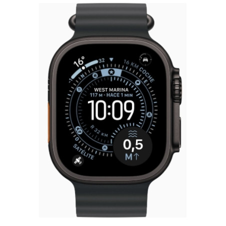 APPLE WATCH ULTRA 3 GPS+CELLULAR 49MM BLACK TITANIUM CASE WITH BLACK OCEAN BAND MF0J4QC/A