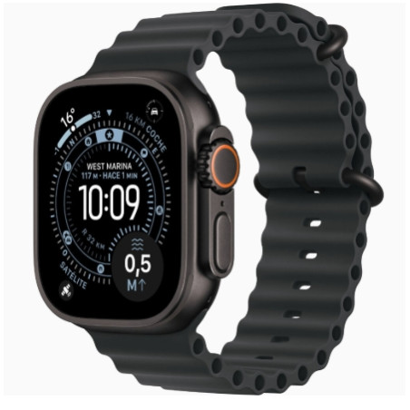 APPLE WATCH ULTRA 3 GPS+CELLULAR 49MM BLACK TITANIUM CASE WITH BLACK OCEAN BAND MF0J4QC/A