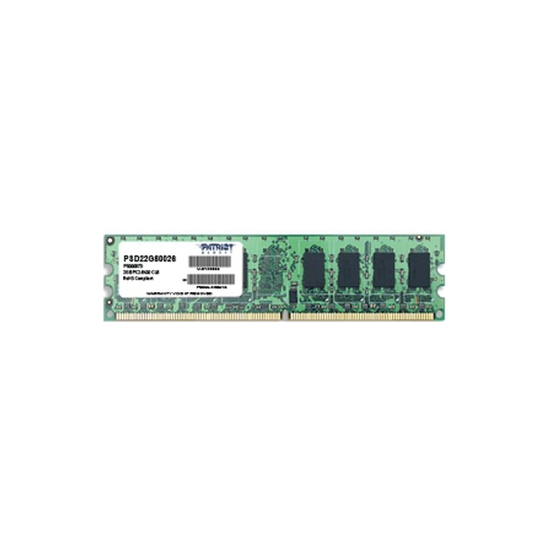 PATRIOT RAM DIMM 2GB DDR2 800MHZ CL6 NON ECC