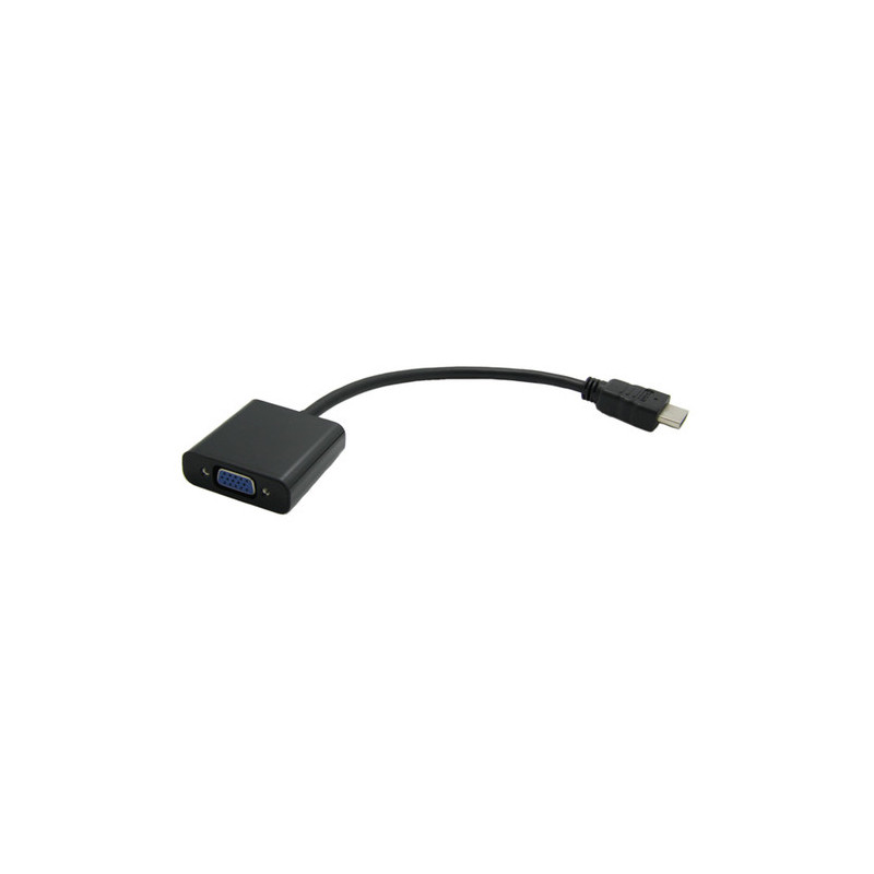 Value NX080400101 0,15 m HDMI VGA (D-Sub) Nero