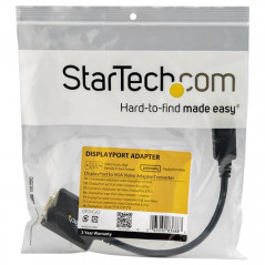 StarTech.com Adattatore DisplayPort VGA - Convertitore attivo da DP a VGA - Video 1080p - Certificato DisplayPort - Cavo monitor