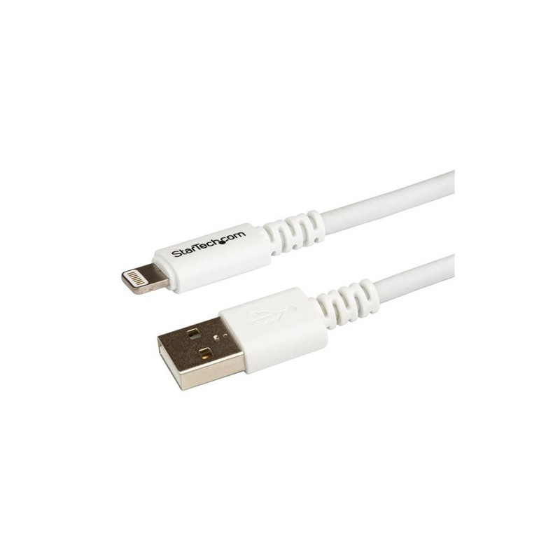 StarTech.com Cavo connettore lungo Lightning a 8 pin Apple a USB per iPhone / iPod / iPad bianco da 3 m