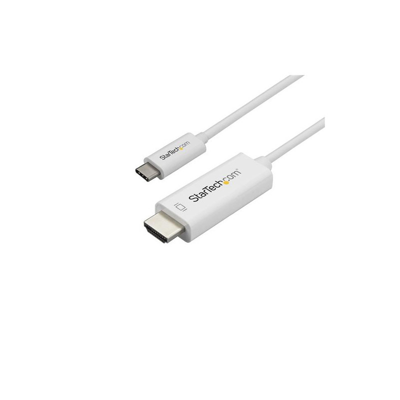 StarTech.com Cavo HDMI a USB-C da 1m - Cavetto USB 3.1 Tipo C a HDMI - 4k a 60Hz - Bianco