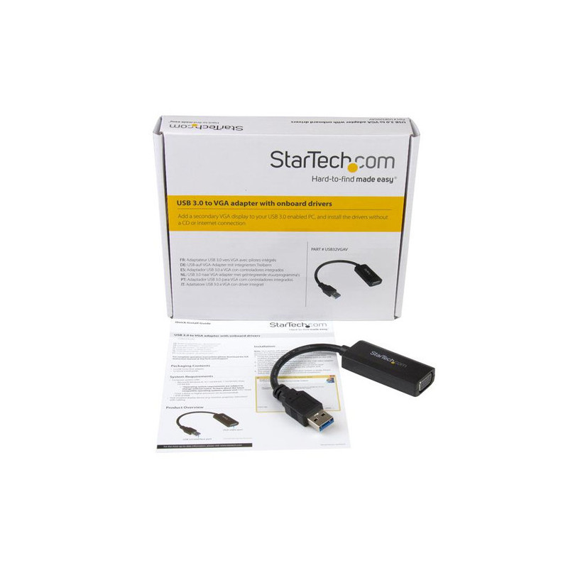 StarTech.com Adattatore Video Esterno USB 3.0 a VGA - Scheda grafica esterna con installazione driver integrato - 1920x1200/1080