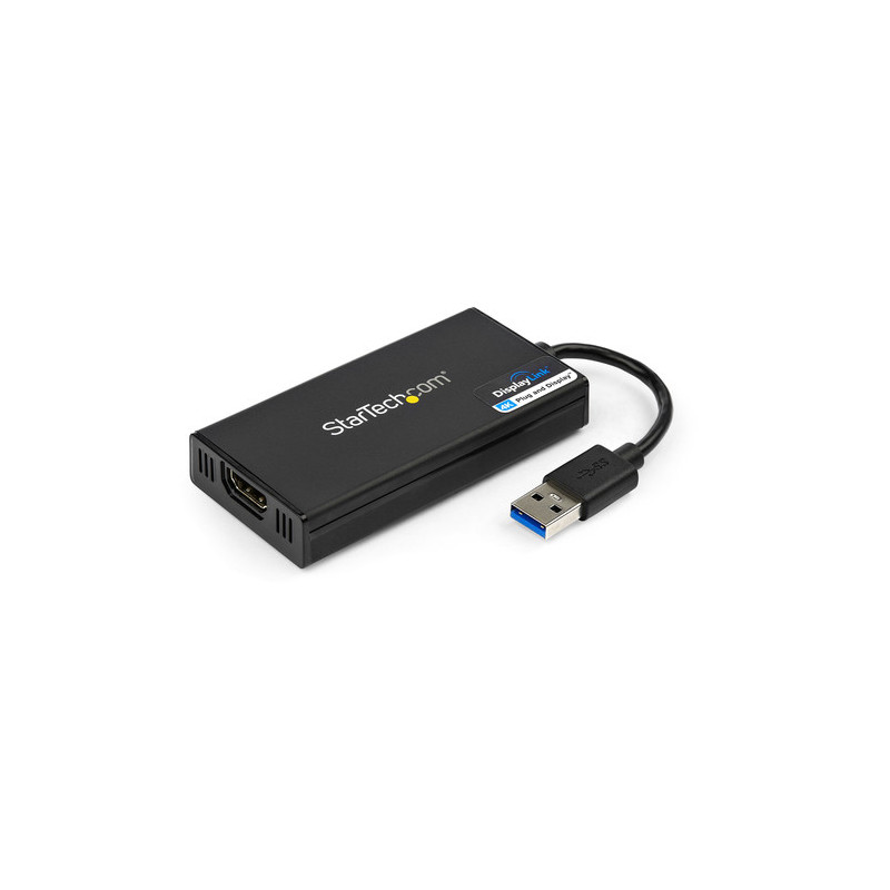StarTech.com Adattatore da USB 3.0 a HDMI - 4K 30Hz Ultra HD - Certificato DisplayLink - Convertitore per monitor da USB Type-A 
