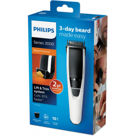 Philips 3000 series Rifinitore per barba con impostazioni di precisione da 1mm