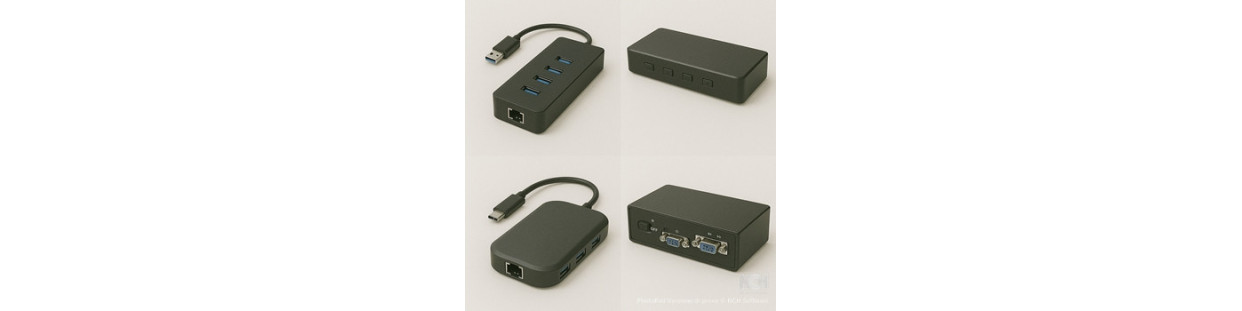 Hub e KVM